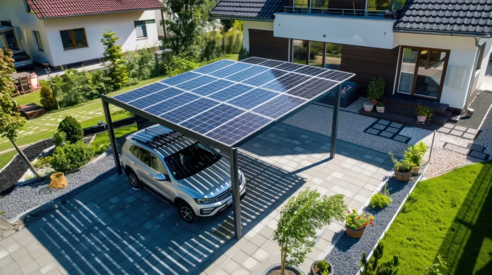 Carport - photovoltaïque - solaire